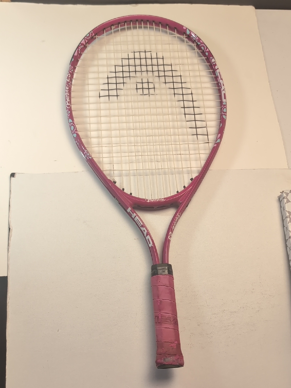 Pink Barbie 23 Head Tennis Racket Junior Used